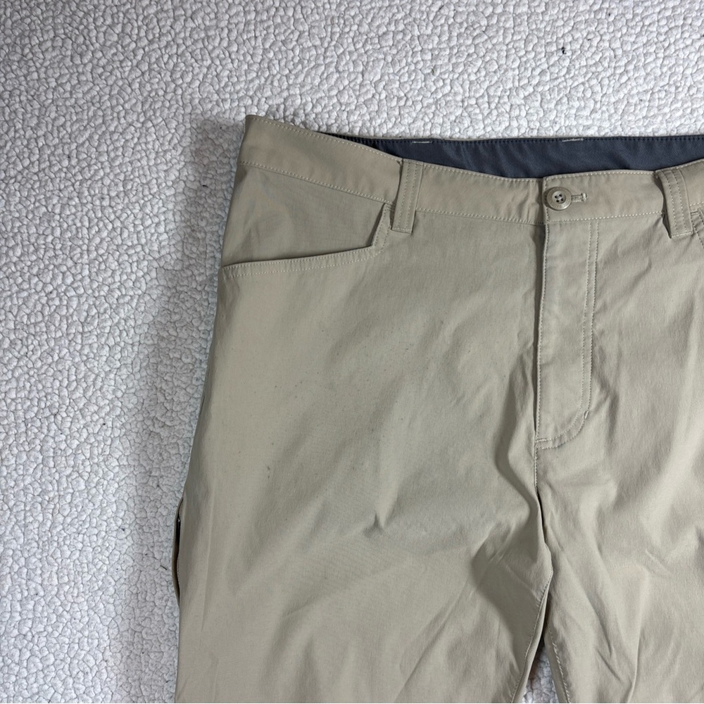 Eddie Bauer Tech Pants Men Tan Size 38 x 30 Lightweight Stretch Fabric Outdoor - Picture 2 of 16